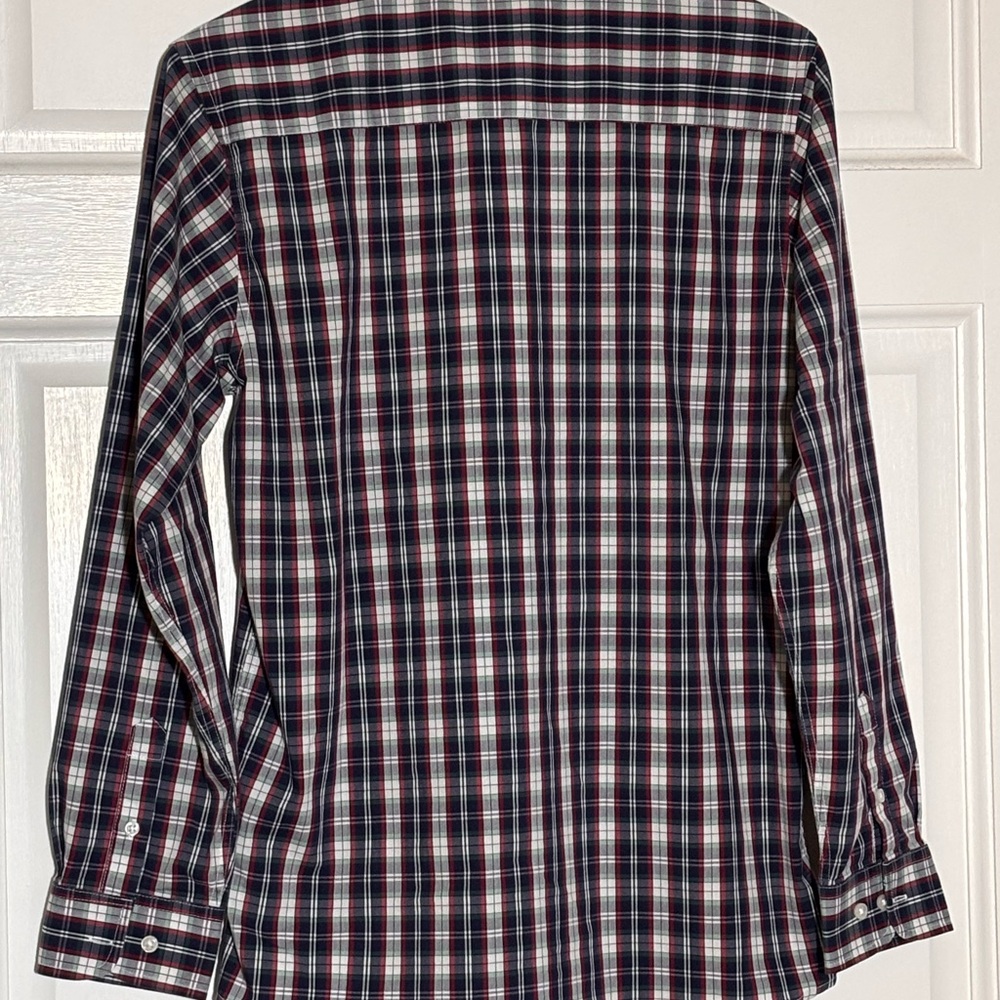 Tommy Hilfiger Multicolor Plaid Button-Down Shirt Boys size 18 Preowned - Picture 2 of 9